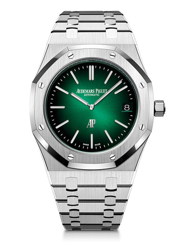 Audemars Piguet Royal Oak "Jumbo" Extra-Thin 39mm Green Dial 15202PT