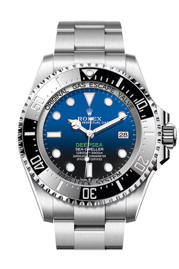 Rolex Deep Sea 44 James Cameron Automatic Blue Dial Watch - Ref # 136660 136660-0003