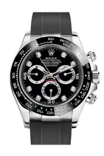 Rolex Cosmograph Daytona Black Dial Oysterflex Strap Mens Watch - Ref # 116519LN 116519