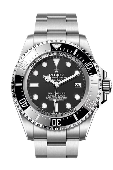 Rolex Deep Sea 44 Automatic Black Dial Watch - Ref # 136660 136660-0004