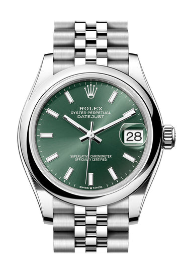 Rolex Datejust 31 Green Dial Jubilee Ladies Watch - Ref # 278240 278240-0012