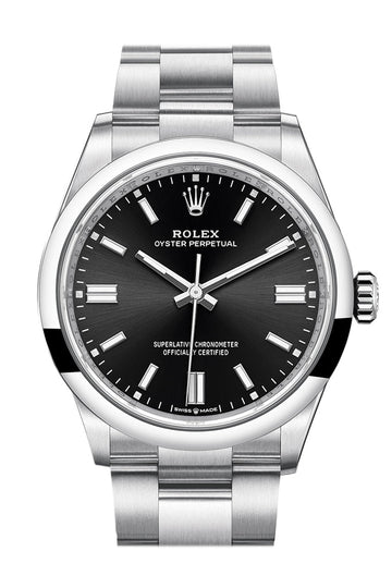 Rolex Oyster Perpetual 36 Black Dial Oyster Bracelet Watch - Ref # 126000