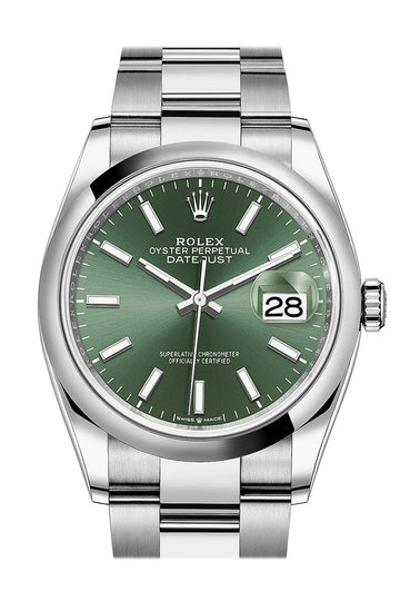 Rolex Datejust 36 Mint Green Dial Watch - Ref # 126200