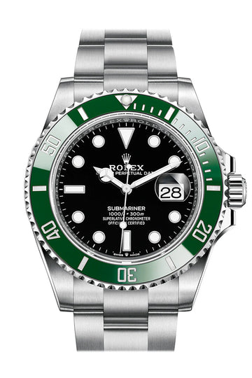Rolex Submariner 41 Black Dial Kermit Green Bezel Automatic Chronometer Watch - Ref # 126610LV New Release 2020