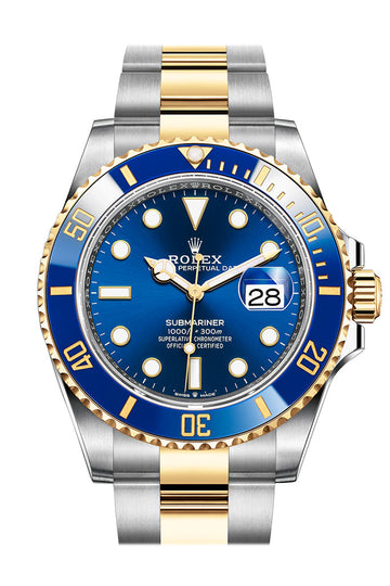 Rolex Submariner 41 Blue Dial Stainless Steel and 18K Yellow Gold Bracelet Automatic Watch - Ref # 126613LB New Release