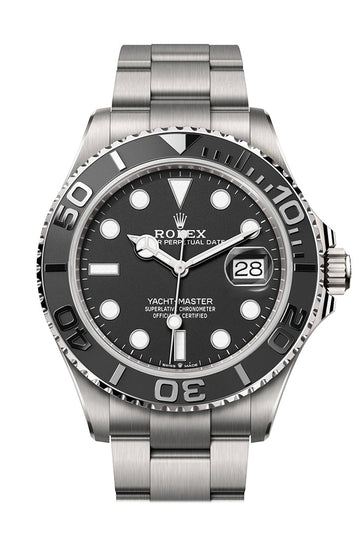 Rolex Yacht Master42 Intense Black Dial Titanium Mens Watch - Ref # 226627