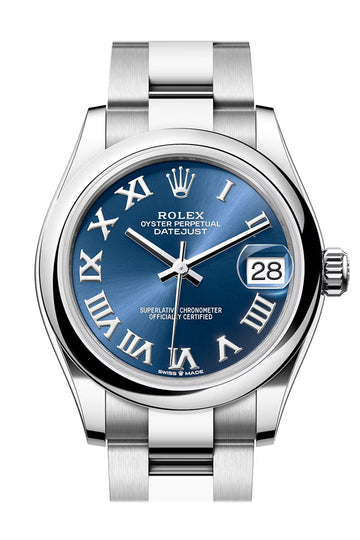 Rolex Datejust 31 Blue Roman Dial Oyster Ladies Watch - Ref # 278240 278240-0017