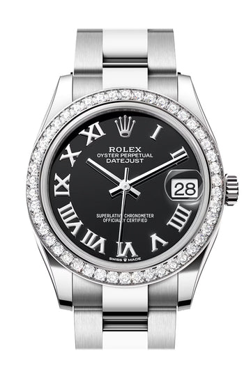 Rolex Datejust 31 Black Roman Dial Ladies Watch - Ref # 278384RBR 278384RBR-0001