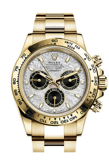Rolex Cosmograph Daytona Meteorite Dial Yellow Gold Watch - Ref # 116519LN