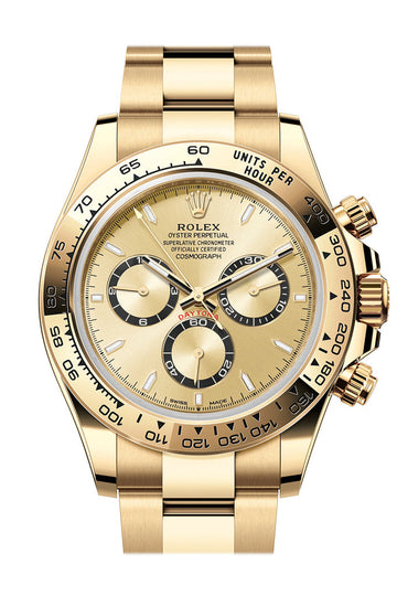 Rolex Daytona 40 Golden Dial Yellow Gold Mens Watch - Ref # 126508
