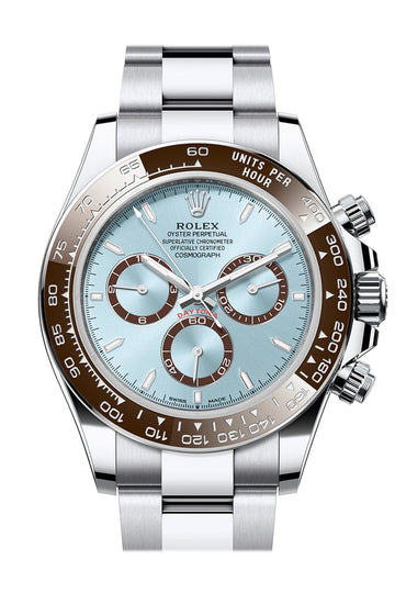 Rolex Daytona 40 Ice Blue Dial Platinum Mens Watch - Ref # 126506