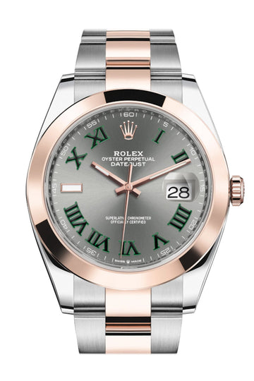 Rolex Datejust 41 Slate Dial Steel and 18K Rose Gold Watch - Ref # 126301