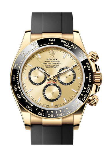 Rolex Daytona 40 Golden Dial Yellow Gold Mens Watch - Ref # 126518LN