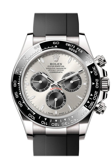 Rolex Daytona 40 Steel and Black Dial White Gold Mens Watch - Ref # 126519LN