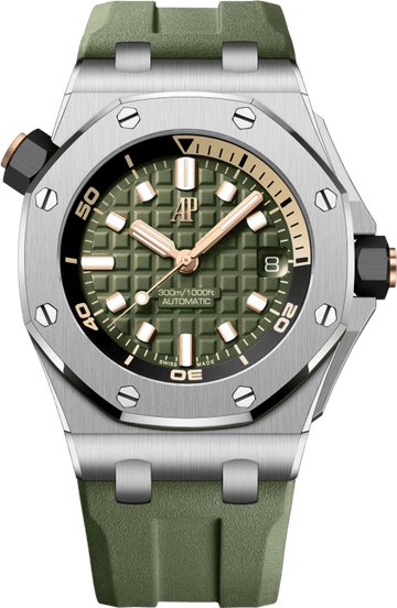 Audemars Piguet Royal Oak Offshore Diver Green Dial (Reference # 15720ST.OO.A052CA.01