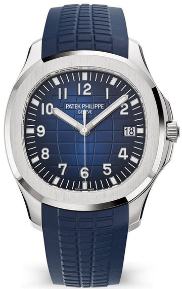 Patek Philippe Aquanaut White Gold - Blue Embossed Dial - Ref# 5168G-001