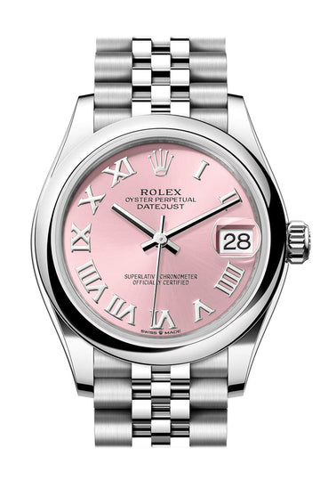 Rolex Datejust 31 Pink Roman Dial Jubilee Ladies Watch - Ref #  278240 278240-0014