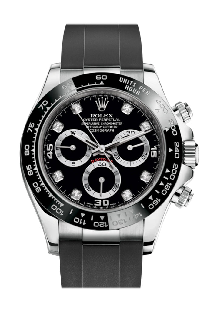 Rolex Cosmograph Daytona Black Dial Oysterflex Strap Mens Watch - Ref #  116519LN 116519