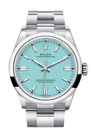 Rolex Oyster Perpetual 36 Turquoise Dial Oyster Bracelet Watch - Ref #  126000
