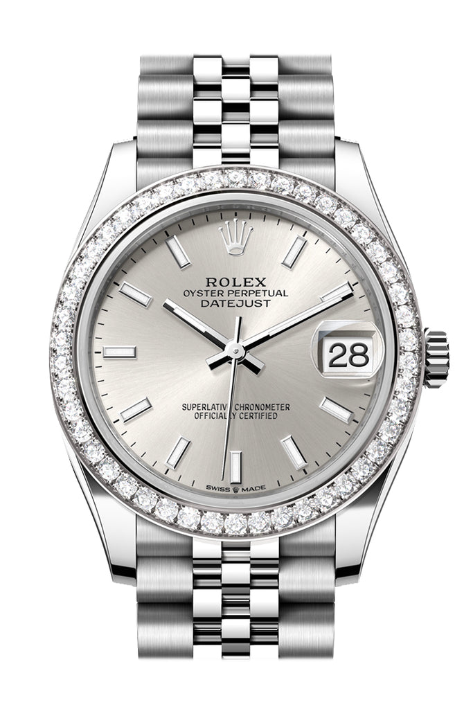 Rolex Datejust 31 Silver Dial Jubilee Ladies Watch - Ref #  278384RBR 278384RBR-0016