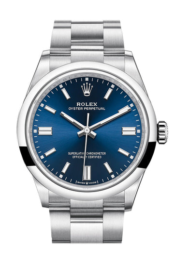 Rolex Oyster Perpetual 36 Blue Dial Oyster Bracelet Watch - Ref #  126000