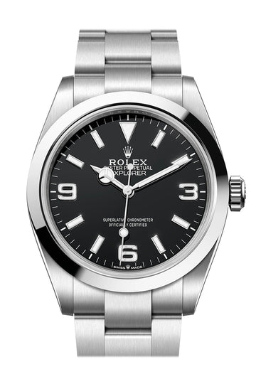 Rolex Explorer 40 Black Dial Watch - Ref #  224270