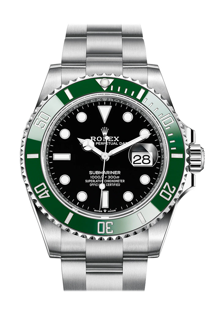 Rolex Submariner 41 Black Dial Kermit Green Bezel Automatic Chronometer Watch - Ref #  126610LV New Release 2020