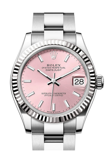 Rolex Datejust 31 Pink Dial Fluted Bezel Ladies Watch - Ref #  278274 278274-0013