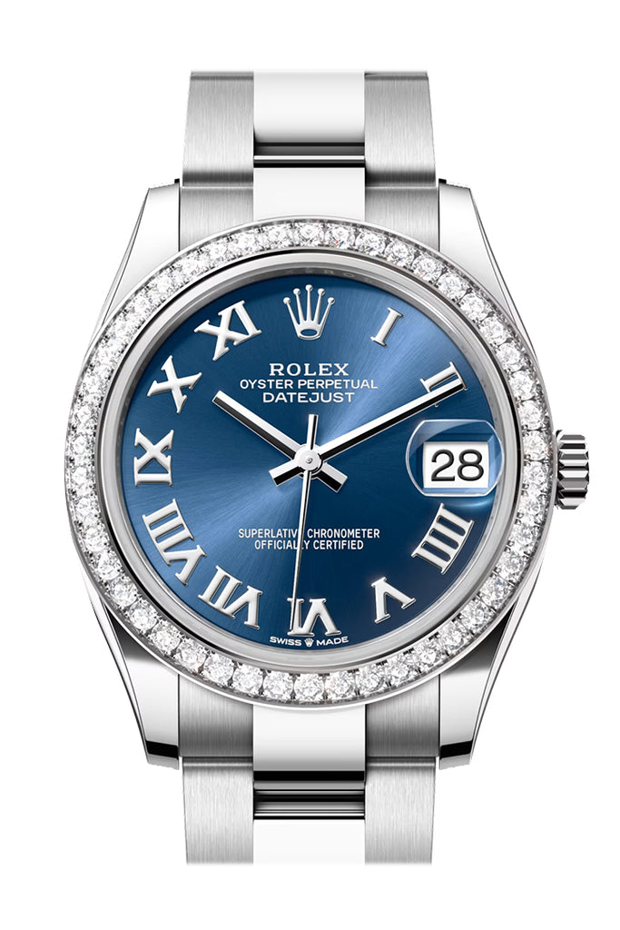 Rolex Datejust 31 Blue Roman Dial Ladies Watch - Ref #  278384RBR 278384RBR-0038