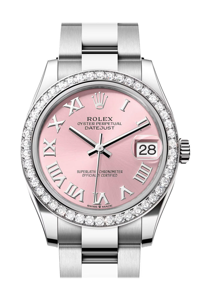 Rolex Datejust 31 Pink Roman Dial Ladies Watch - Ref #  278384RBR 278384RBR-0023