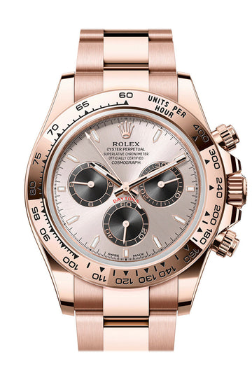 Rolex Daytona 40 Sundust and bright Black Dial Rose Gold Mens Watch - Ref #  126505