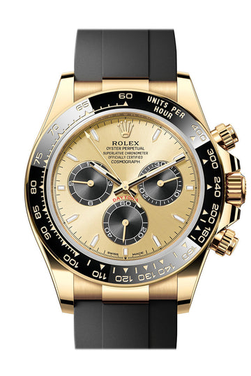 Rolex Daytona 40 Golden and Black Dial Yellow Gold Mens Watch - Ref #  126518LN