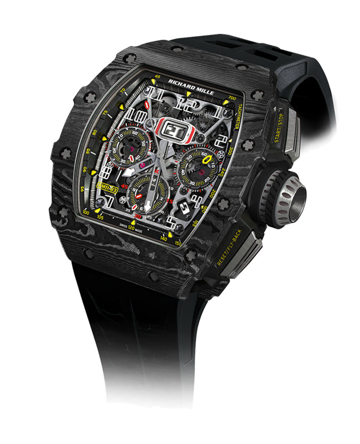 Richard Mille Automatic Flyback Chronograph Carbon TPT Black RM 11-03