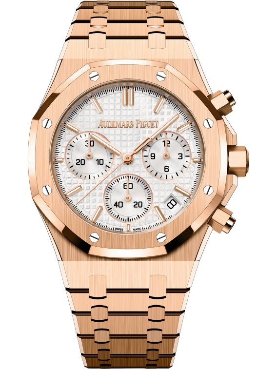 Audemars Piguet Royal Oak Chronograph 41mm Rose Gold Silver Dial 26240OR.OO.1320OR.07