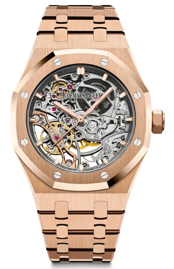 Audemars Piguet Royal Oak - 37mm Skeleton Rose Gold - Double Balance Wheel Openworked -PreOwned - Ref# 15467OR.OO.1256OR.01