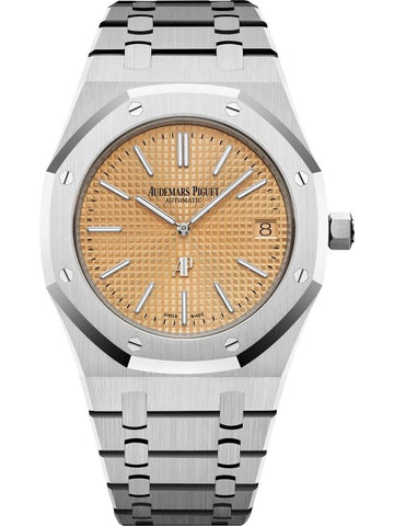 Audemars Piguet Royal Oak Jumbo 18K White Gold Extra Thin Salmon Dial 15202BC.OO.1240BC.01