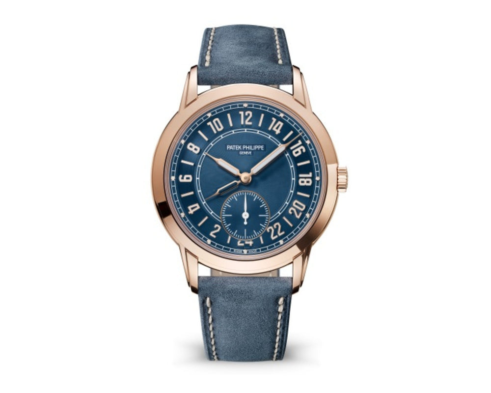 Patek Philippe Calatrava Complications Calatrava Travel Time Automatic Blue Dial Men's Watch 5224r